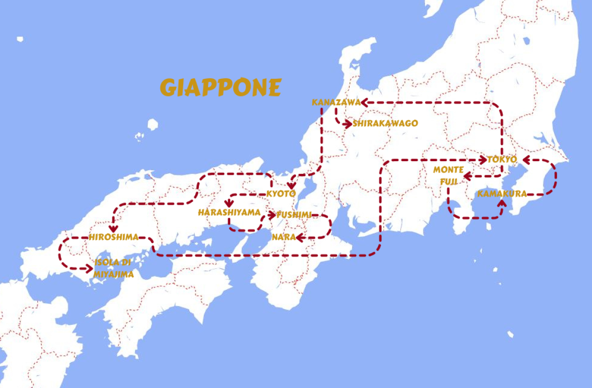 Mappa viaggi-giappone